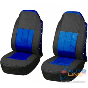Vitol FD-101113 BK-BL — комплект чехлов для передних сидений автомобиля, черно-синие