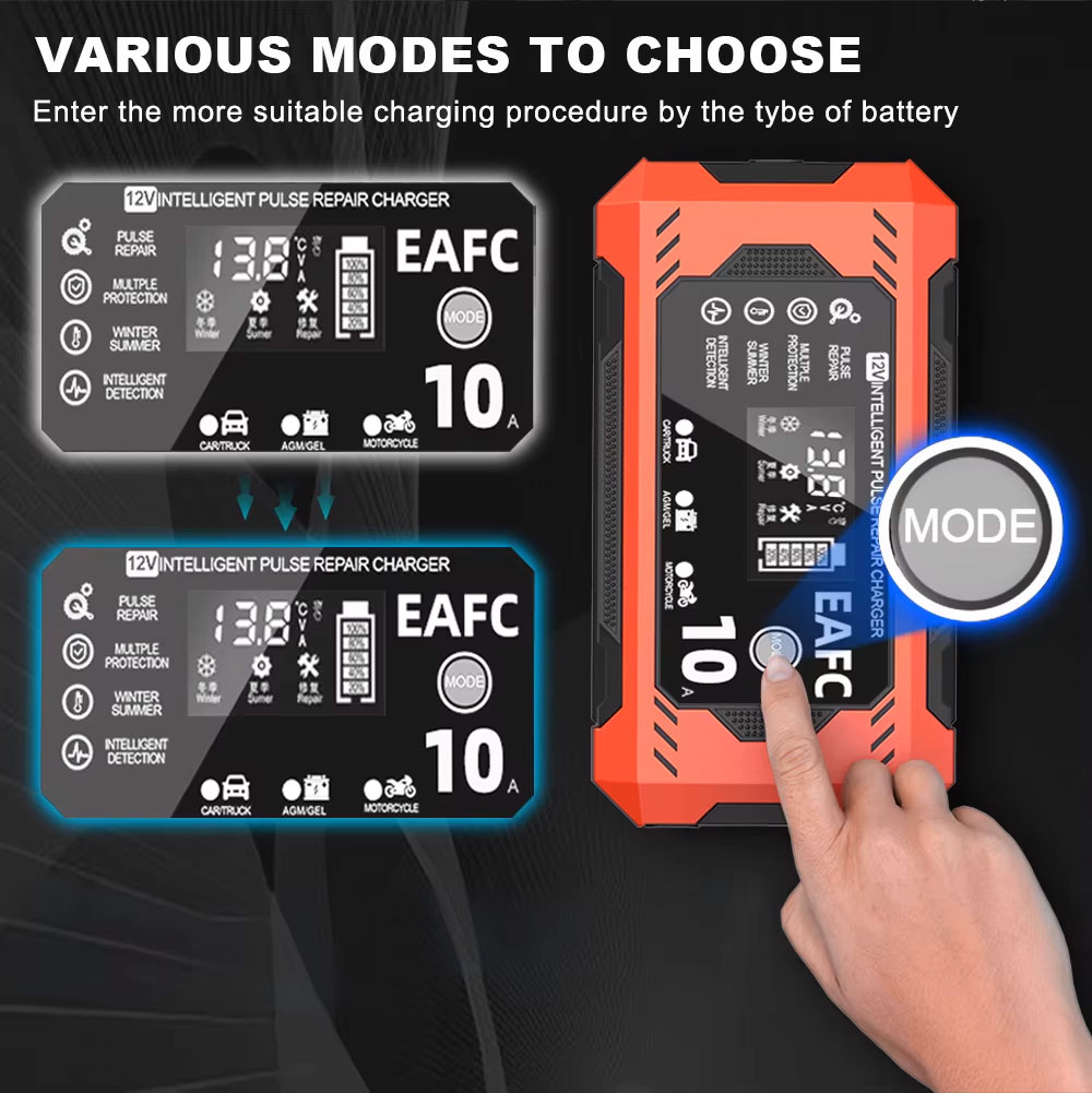 Smart Pulse Repair Charger 12V 10A v1 - интеллектуальное зарядное устройство с режимом восстановления