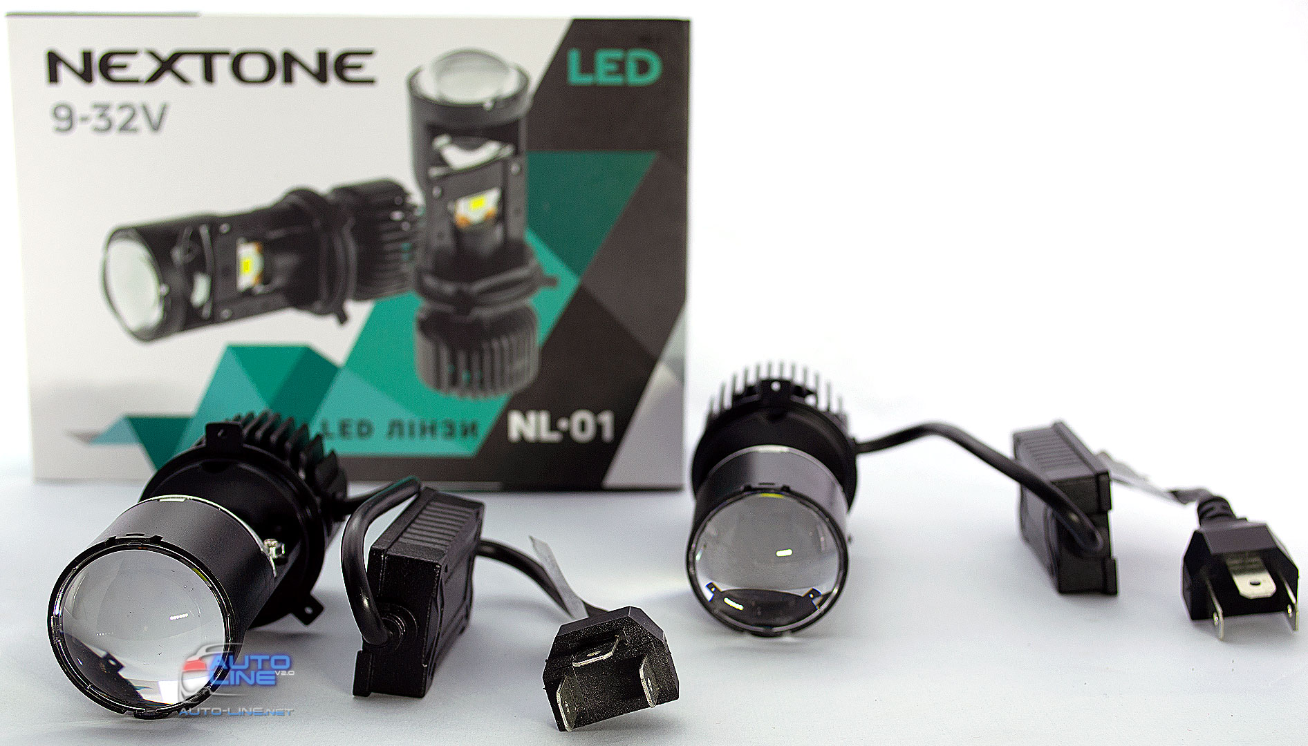 Nextone LED NL-01 H4 35W - міні LED лампи-лінзи H4, світлодіодны лампи-лінзи H4 35Вт